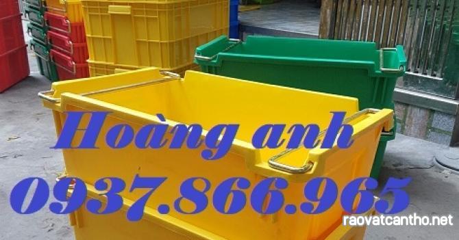 Bán buôn khay nhựa có quai, khay nhựa có quai sắt, sóng nhựa bít có quai xách