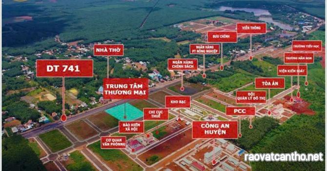 Bán đất 250m2 có 100 thổ cư, giá 340tr, cách trung tâm HC 400m. đường 10m