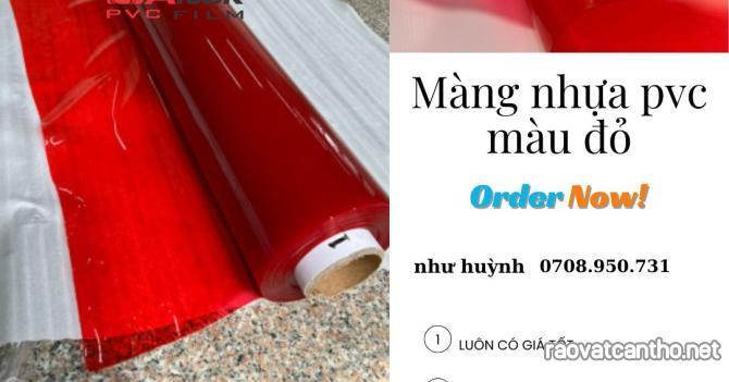 bán màng nhựa pvc màu đỏ tp.hcm