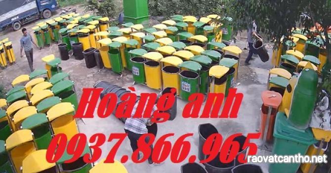 Bán thùng rác, thùng rác, thung rac,thùng rác 80l treo đôi, thùng rác phân loại