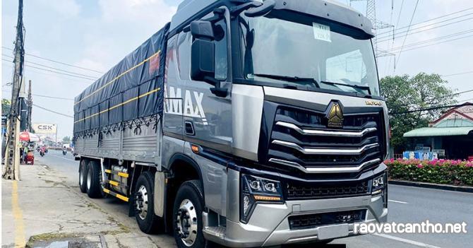 Bán xe tải Howo Max 5 chân tải 21 tấn thùng dài 9m7 nhập khẩu 2022