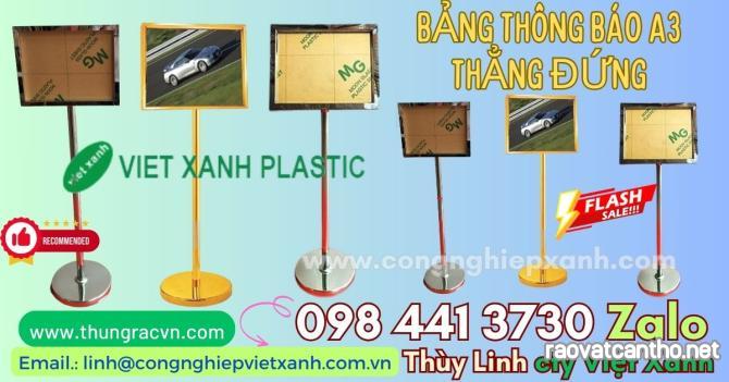 Bảng thông báo a3 inox nghiêng 40 độ