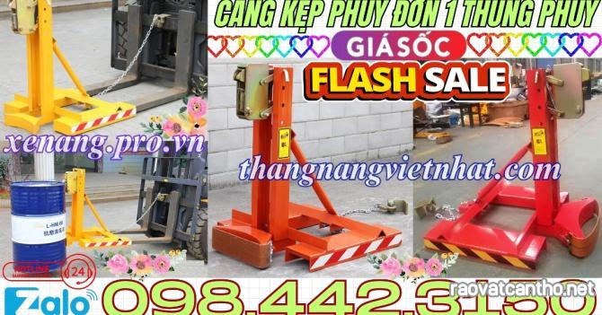 Bộ kẹp gắp thùng phuy đơn 1 thùng phuy 360kg