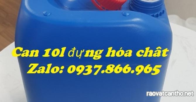 Can nhựa HPDE, can 10l, can đựng hóa chất, can nhựa nguyên sinh, can