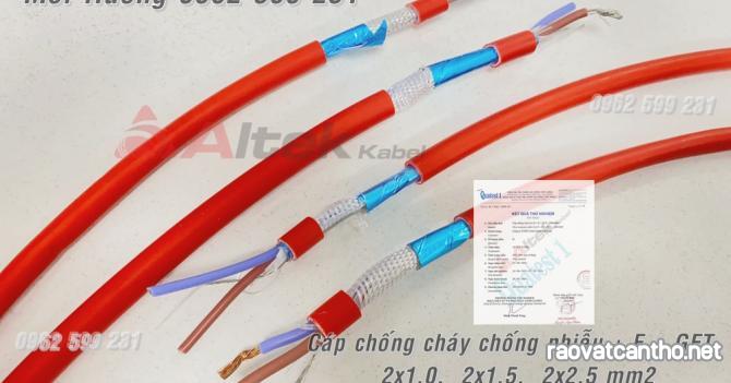 Cáp chống cháy, Cáp chậm cháy, Cáp chịu nhiệt 2 Core + GFT