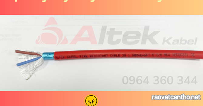 Cáp chống cháy chống nhiễu Altek Kabel - Chứng nhận Quatest 1