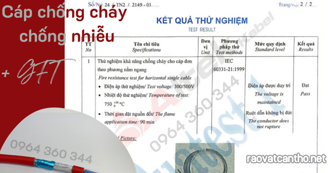 Cáp chống cháy chống nhiễu FR/CU Altek Kabel - Quatest 1