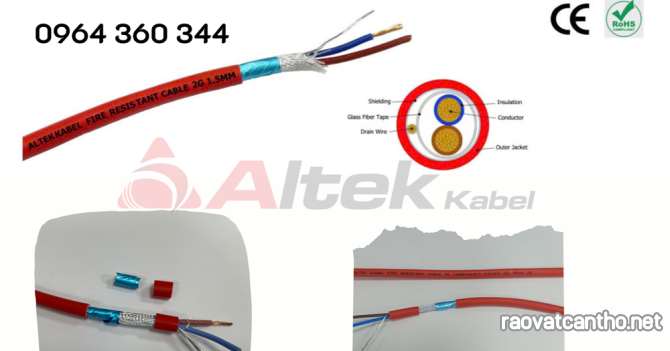 Cáp chống cháy chống nhiễu FR/CU Altek Kabel - Quatest 1