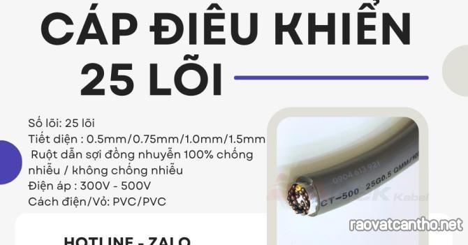 Cáp điện 25 lõi, cáp tín hiệu 25x1.0mm Altek Kabel