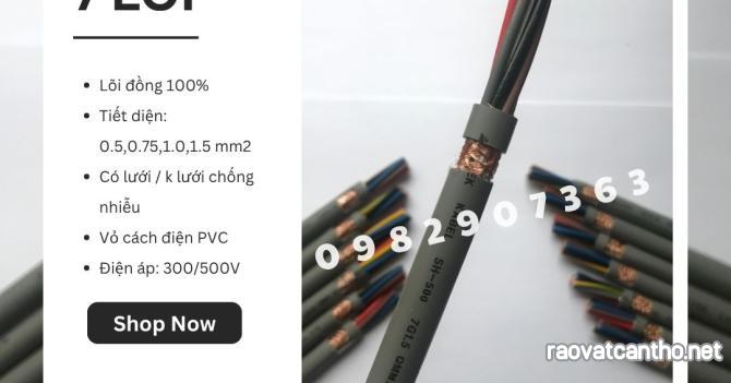 Cáp Điều Khiển 7 Lõi phân phối Hà Nội, Đà Nẵng, TP HCM