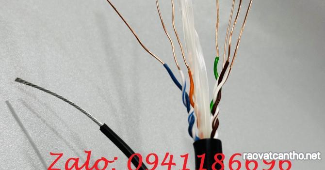 Cáp mạng CAT6 ngoài trời UTP - có dây chịu lực gia cường - Outdoor ACT-6LANOD-305BK