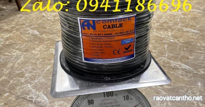 Cáp mạng CAT6 ngoài trời UTP - có dây chịu lực gia cường - Outdoor ACT-6LANOD-305BK