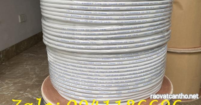 Cáp mạng CAT6A FTP-STP bọc bạc chống nhiễu, ANCOMTECK ACT-BOX305-6AWHITE