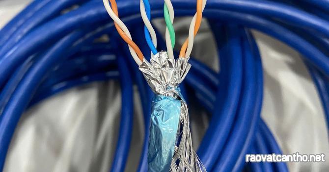 Cáp mạng thang máy Ancomteck Cat7 SFTP chống chuột