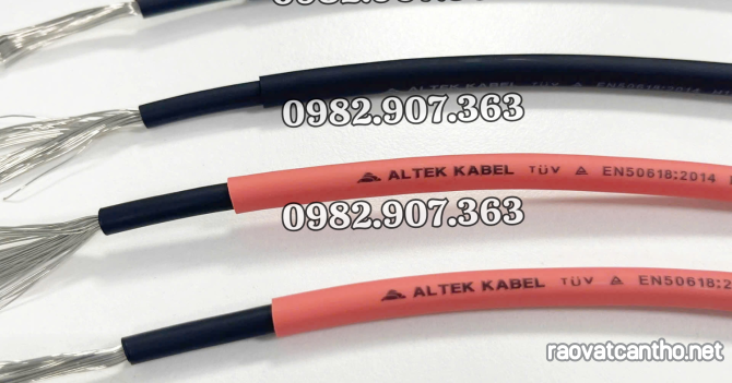 Cáp Solar 4mm Altek Kabel – Chuyên dùng cho hệ thống điện mặt trời