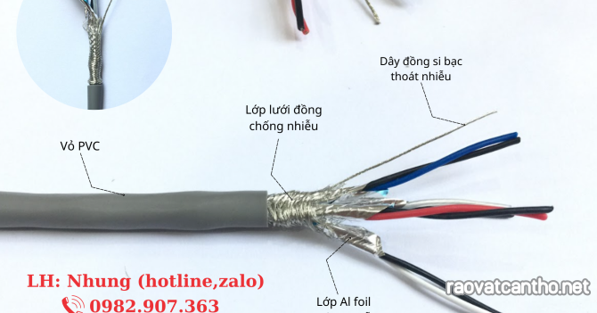 Cáp tín hiệu vặn xoắn chống nhiễu 2 lớp Altek Kabel