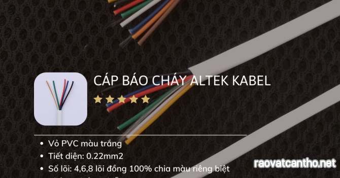 Cáp truyền tín hiệu báo cháy Altek Kabel