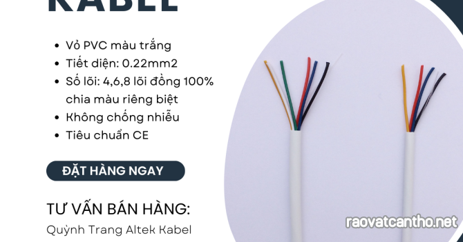 Cáp truyền tín hiệu báo cháy Altek Kabel