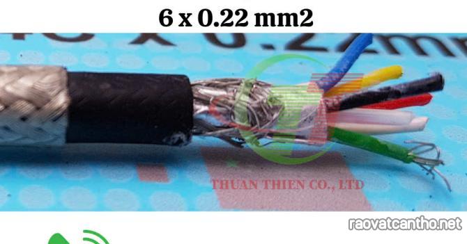 Cáp vỏ lưới đồng chống nhiễu 6 x 0.22
