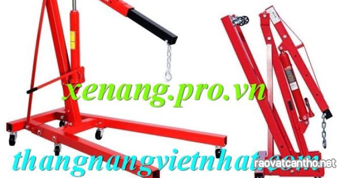 Cẩu mốc động cơ bằng tay 2 tấn - cẩu thủy lực mini bằng tay 2 tấn