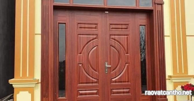 Cấu tạo cửa thép vân gỗ hiện đại | Mẫu cửa chính đẹp