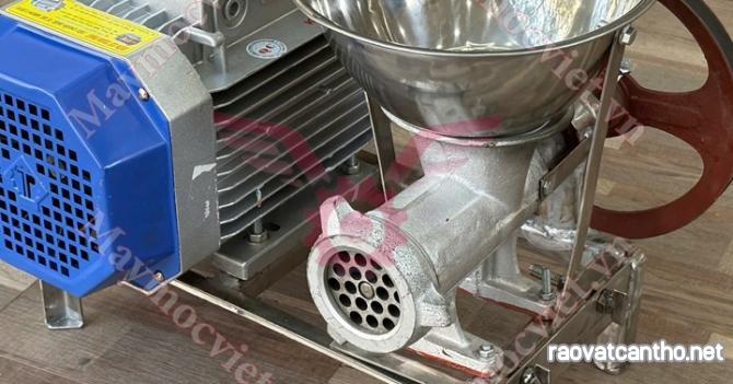 Cối xay đùn thịt khung inox cối gang 12 công suất 1.5kw