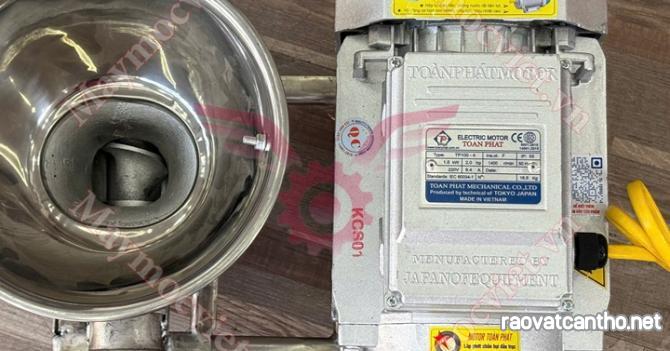Cối xay đùn thịt khung inox cối gang 12 công suất 1.5kw