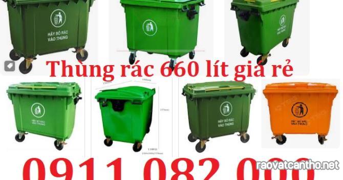 Cung cấp thùng rác nhựa 120L 240L loại dày giá rẻ- thùng rác chịu lực tốt, di chuyển linh hoạt- lh