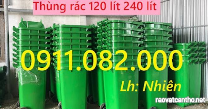 Cung cấp Thùng ủ rác giá rẻ tại vĩnh long, thùng rác 120l 240l dầy chất lượng- lh 0911082000