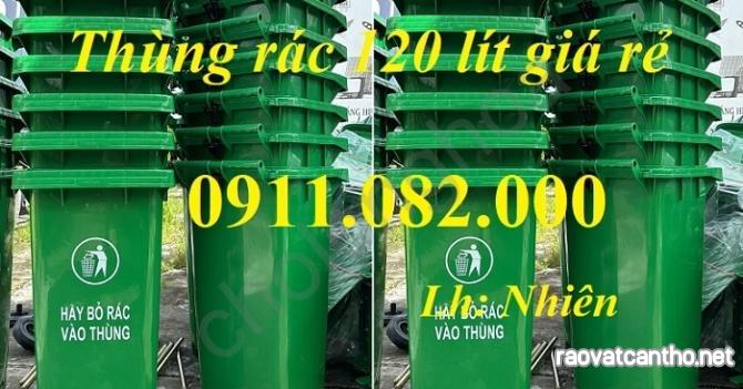 Cung cấp Thùng ủ rác giá rẻ tại vĩnh long, thùng rác 120l 240l dầy chất lượng- lh 0911082000