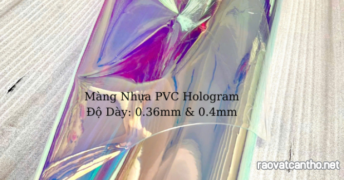 Cuộn màng pvc - màng pvc hologram may balo, rèm