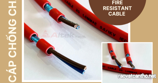Dây cáp chống cháy chống nhiễu Altek kabel 2x1.0mm2