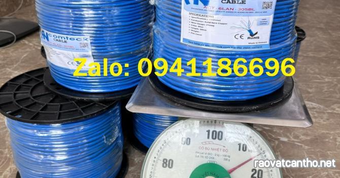 Dây cáp mạng Cat6 UTP lõi đồng nguyên chất chuẩn 23AWG chính hãng Ancomteck ACT-6LAN-305BL