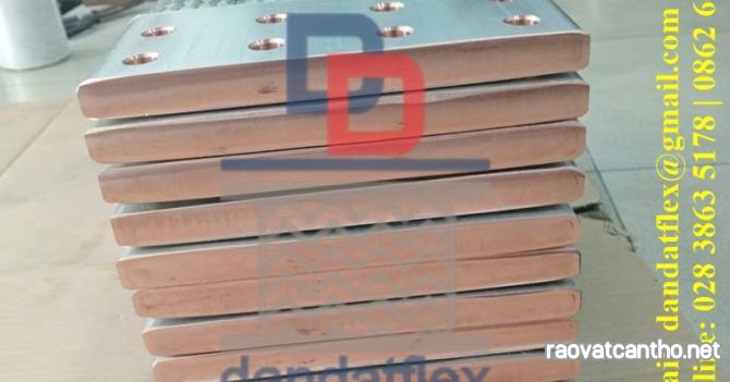 Dây đồng bện mạ thiếc dùng làm tiếp địa, dây tiếp địa, thanh cái đồng mềm, khớp nối mềm busway