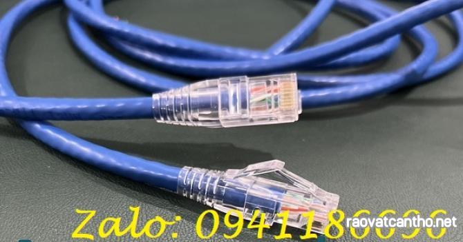 Dây nhảy patch cord CAT6 loại 5m ANCOMTECK - màu xanh: ANCOM-LAN-605, Dây đồng chuẩn giá tốt