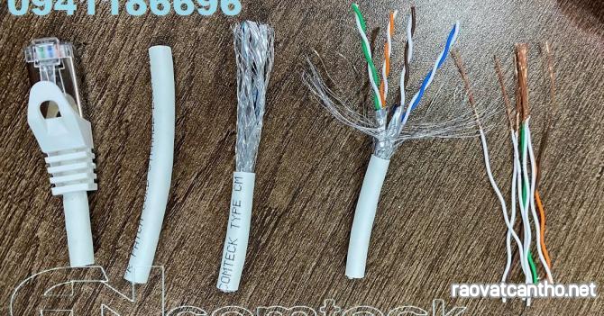 Dây nhảy PATCH CORD Cat6A S-FTP, Shielded, LSZH, White, 3M đúc - ANCOMTECK mã ACT-LAN-6A03WT