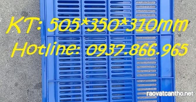 Địa chỉ mua sóng nhựa HS012, sọt nhựa rỗng kích thước 505*350*310mm