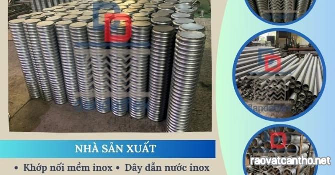 Flexible Hose, Khớp nối mềm inox 304 nối bích, ống mềm kim loại, Ống thép chôn bê tông