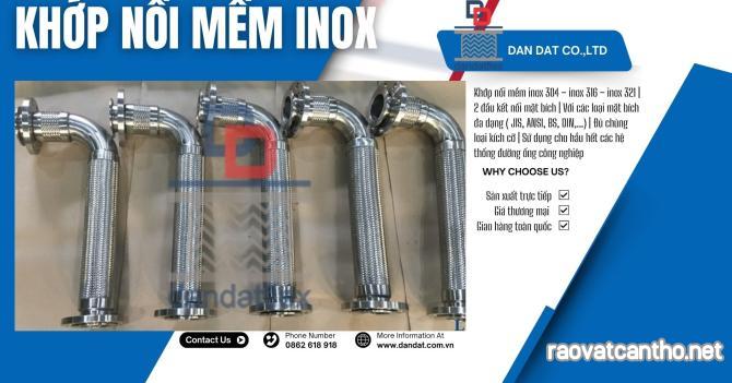 Flexible Hose, Khớp nối mềm inox 304 nối bích, ống mềm kim loại, Ống thép chôn bê tông