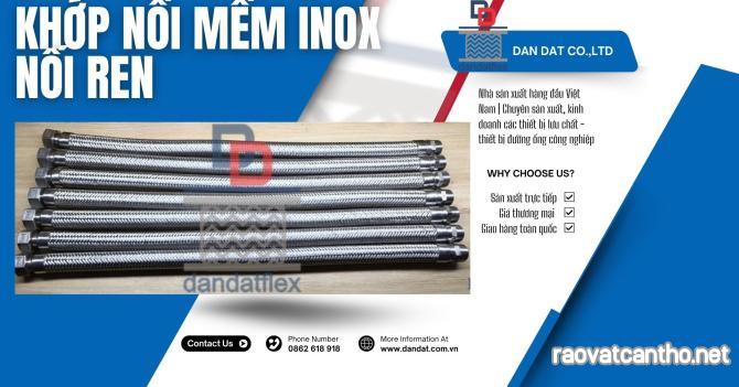 Flexible Hose, Khớp nối mềm inox 304 nối bích, ống mềm kim loại, Ống thép chôn bê tông