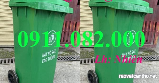 Giá rẻ thùng rác nhựa 120l 240l- tư vấn báo giá thùng rác rẻ nhất miền tây-lh 0911082000