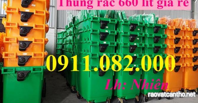 Giảm giá thùng rác cuối năm, thùng rác nhựa 120 240 660 giá rẻ cạnh tranh- lh 0911082000