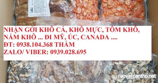 Gửi khô cá, thực phẩm chay đi Mỹ, Nhật