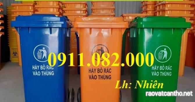 Hạ giá cuối năm thùng rác giá rẻ- thùng rác 120l, 240l, 660l giá sỉ toàn quốc- lh 0911082000