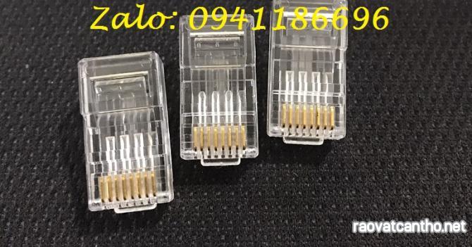 Hạt mạng cat6 COMMSCOPE PN 6-2111989-3 loại 1 mảnh RJ45, 26-23AWG, Solid