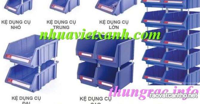 Kệ dụng cụ - khay phụ tùng - kệ nhựa xếp tầng nhỏ - trung - lớn - đại - cao