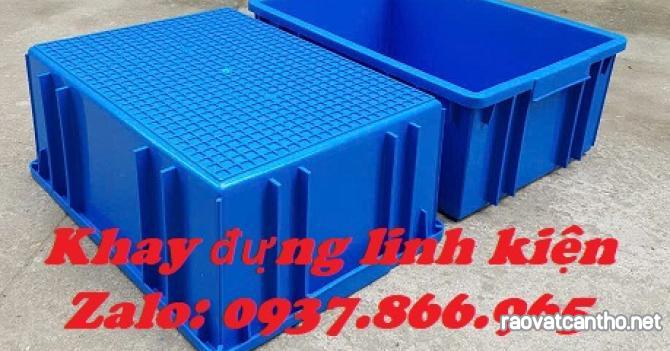 Khay nhựa đặc, hộp B3 cao cấp, khay đặc đựng đồ kim khí, thùng nhựa