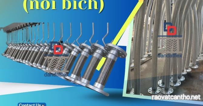 Khớp nối mềm inox mặt bích chống rung, khớp chống rung DN300, khớp nối inox chống rung