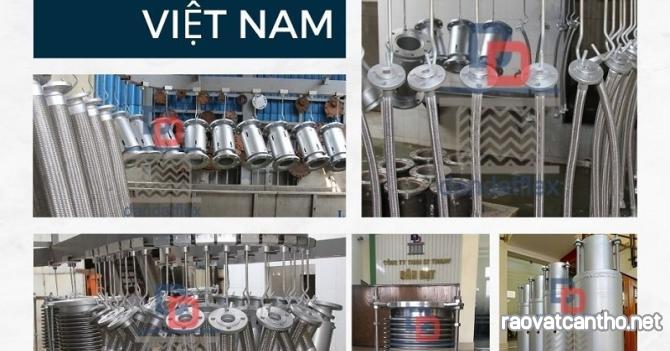 Khớp nối mềm inox mặt bích chống rung, khớp chống rung DN300, khớp nối inox chống rung