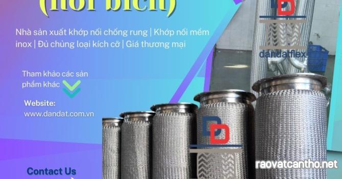 Khớp nối mềm inox mặt bích chống rung, khớp chống rung DN300, khớp nối inox chống rung